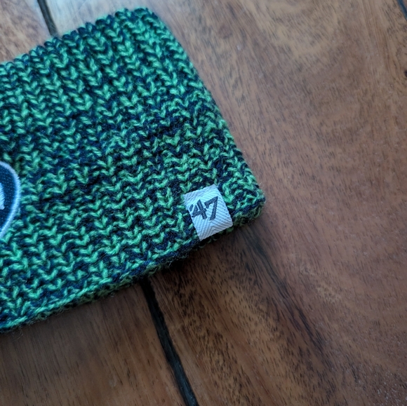 Seattle Seahawks 47 Embroidered Knit Headband (os) - Picture 4 of 7